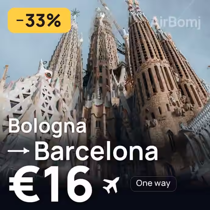 Bologna → Barcelona for €16
