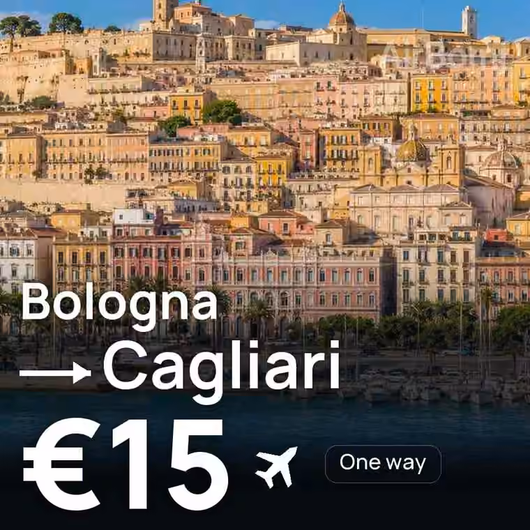 Bologna → Cagliari for €15