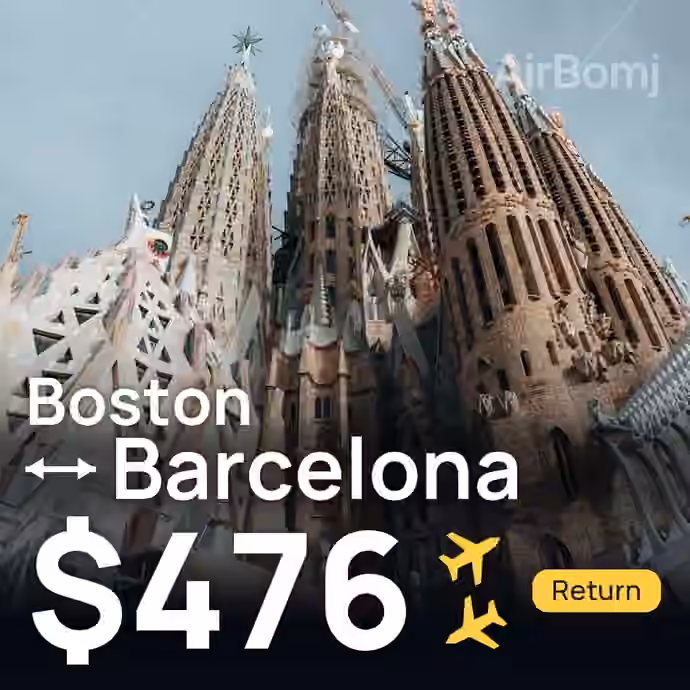 Boston → Barcelona for $476
