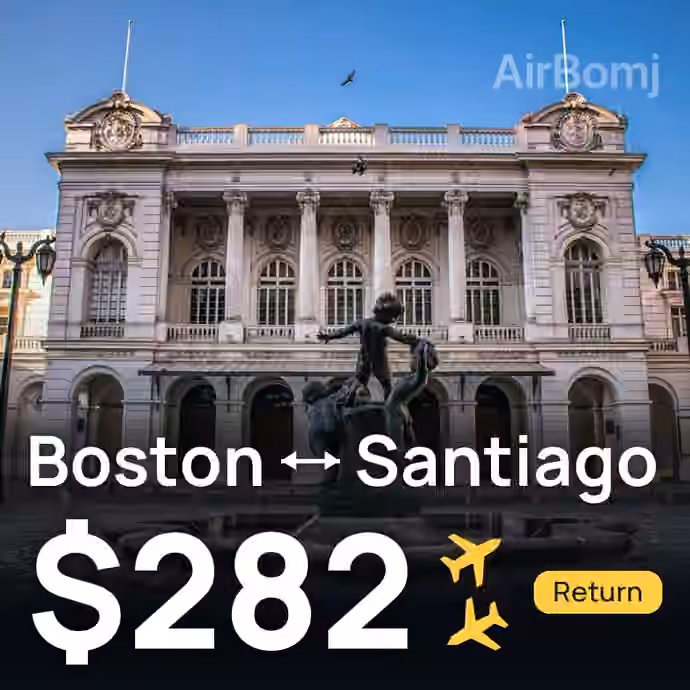 Boston → Santiago for $282
