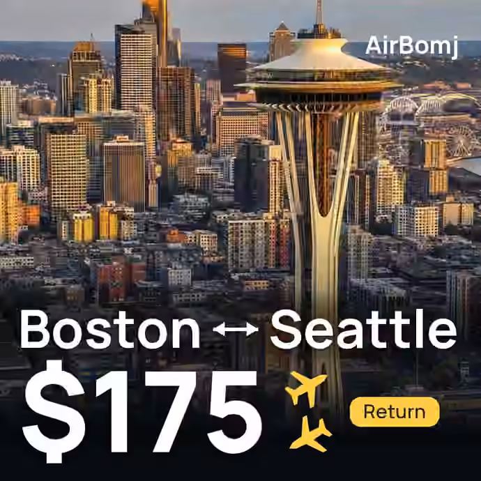 Boston → Seattle for $175