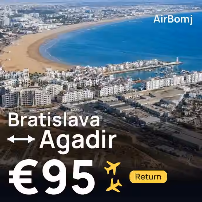 Bratislava → Agadir for €95