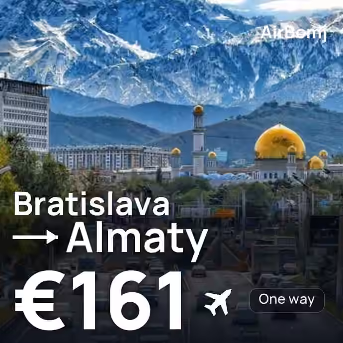 Bratislava → Almaty for €161