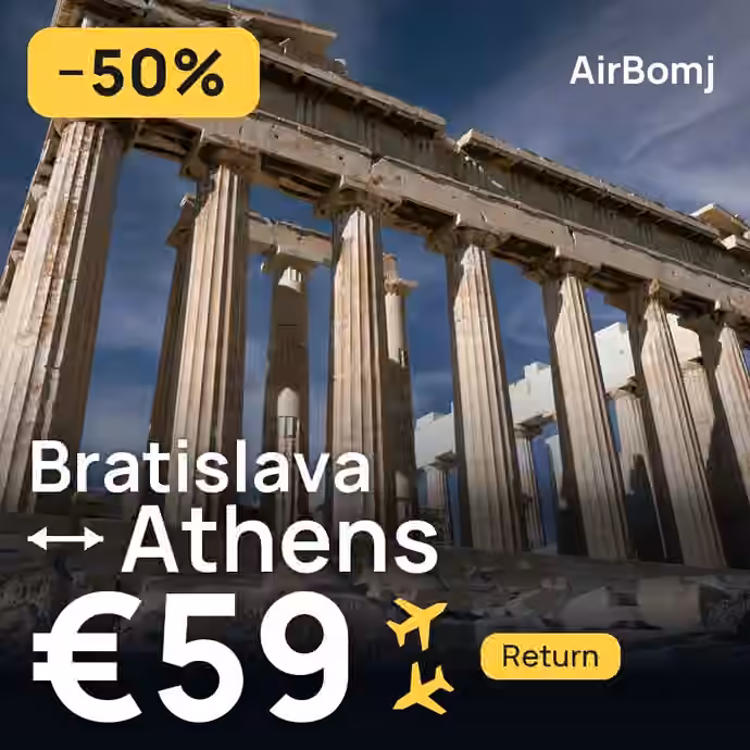 Bratislava → Athens for €59