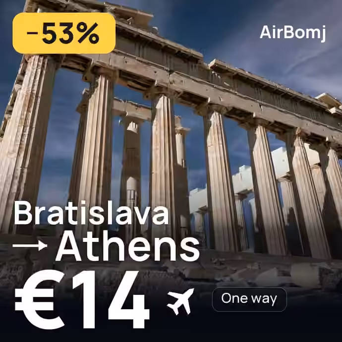 Bratislava → Athens for €14