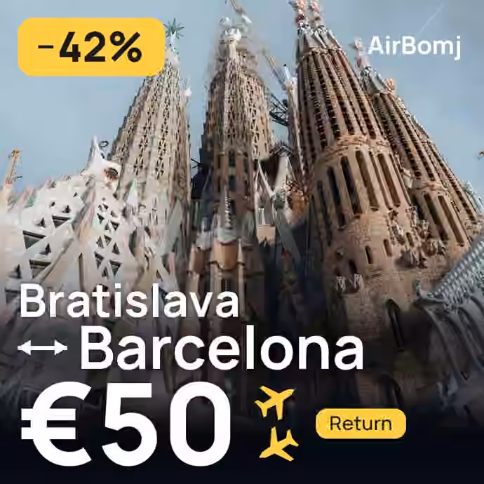 Bratislava → Barcelona for €50