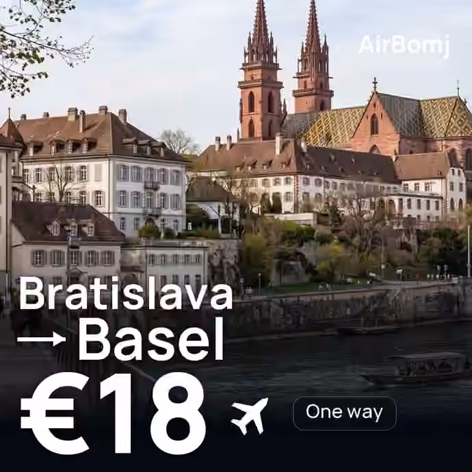 Bratislava → Basel for €18