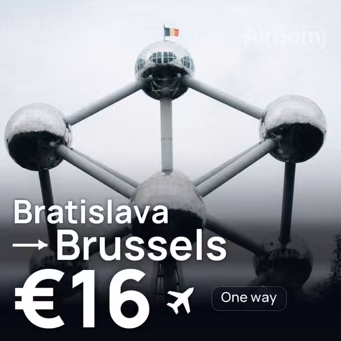 Bratislava → Brussels for €16