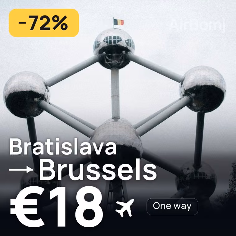 Bratislava → Brussels for €18