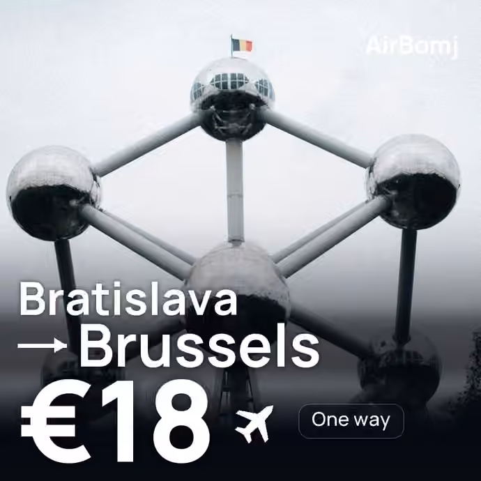 Bratislava → Brussels for €18