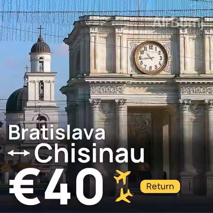 Bratislava → Chisinau for €40