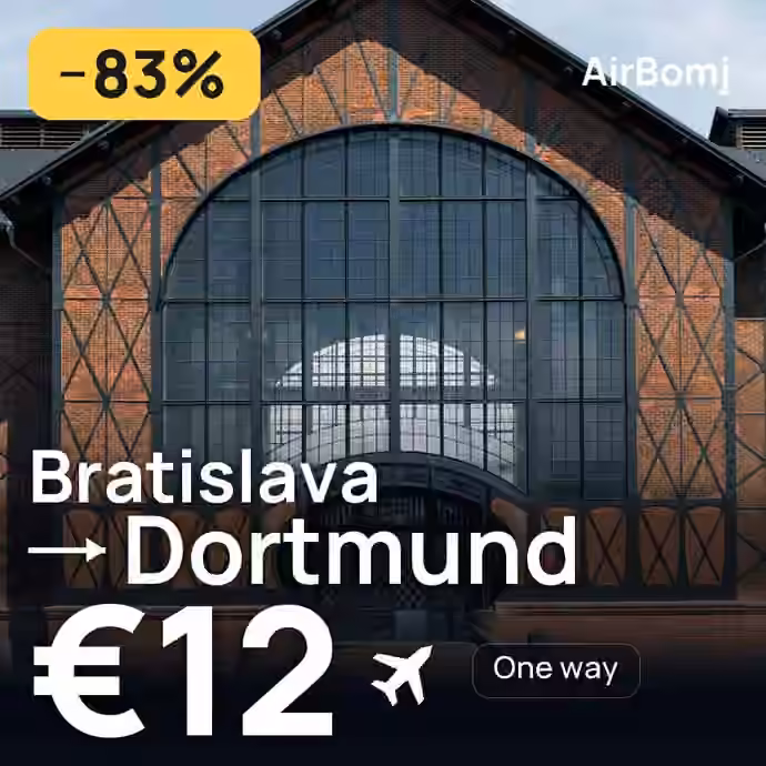 Bratislava → Dortmund for €12