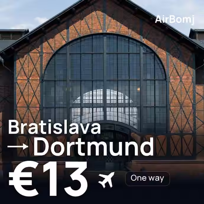 Bratislava → Dortmund for €13