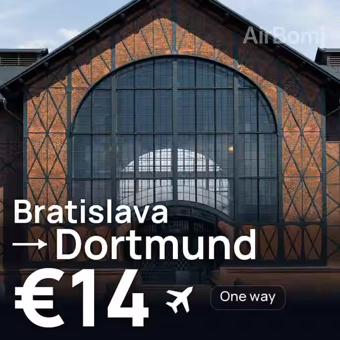 Bratislava → Dortmund for €14