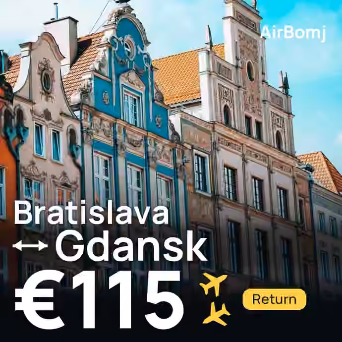 Bratislava → Gdansk for €115