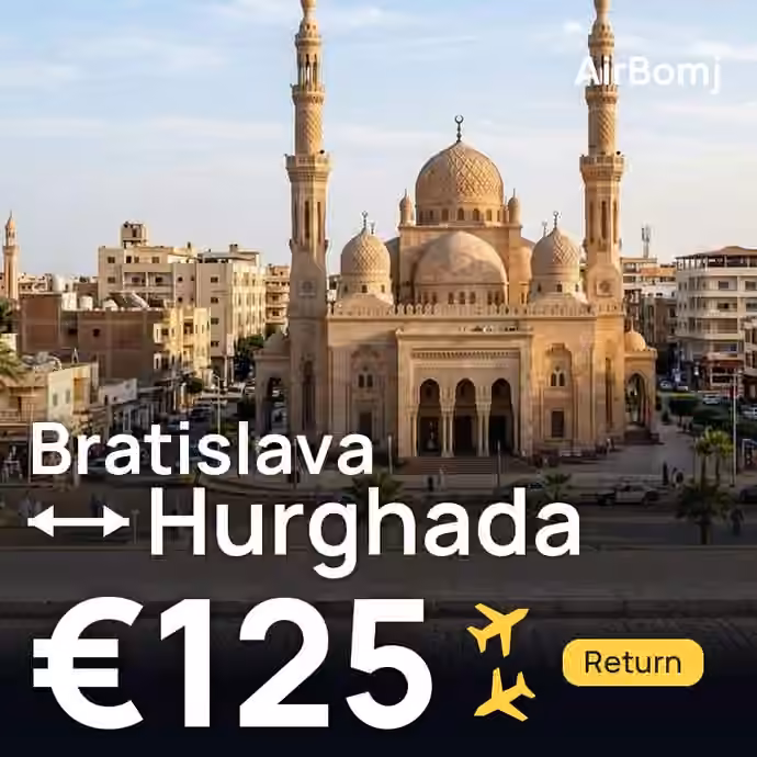 Bratislava → Hurghada for €125