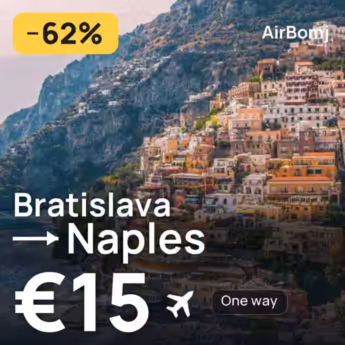 Bratislava → Naples for €15