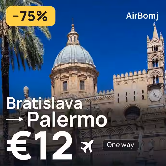 Bratislava → Palermo for €12