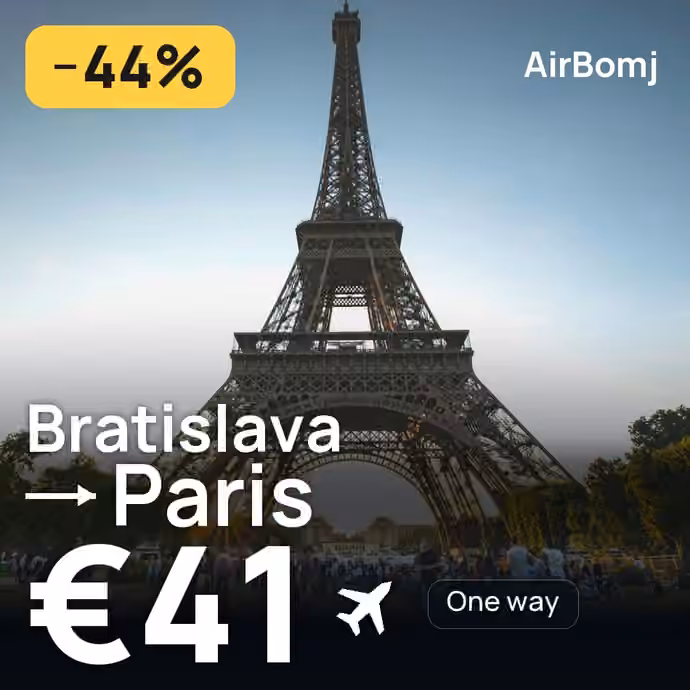 Bratislava → Paris for €41