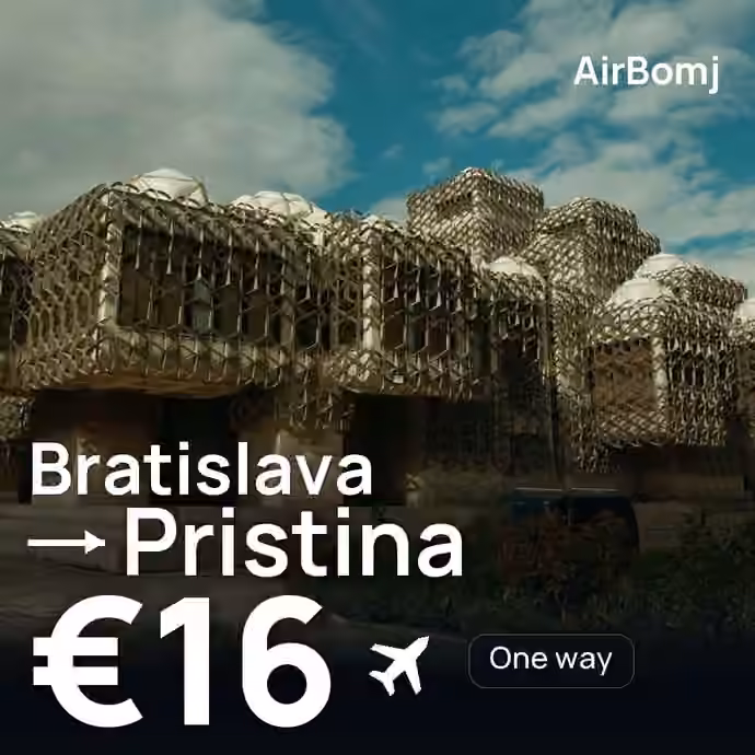 Bratislava → Pristina for €16