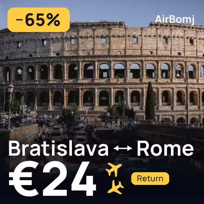 Bratislava → Rome for €24