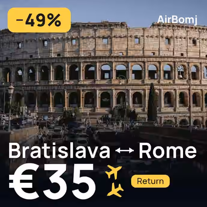 Bratislava → Rome for €35