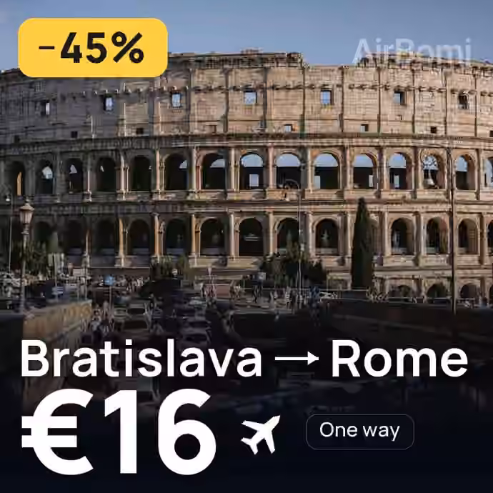 Bratislava → Rome for €16