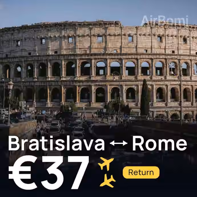 Bratislava → Rome for €37