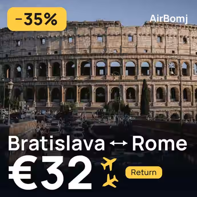 Bratislava → Rome for €32