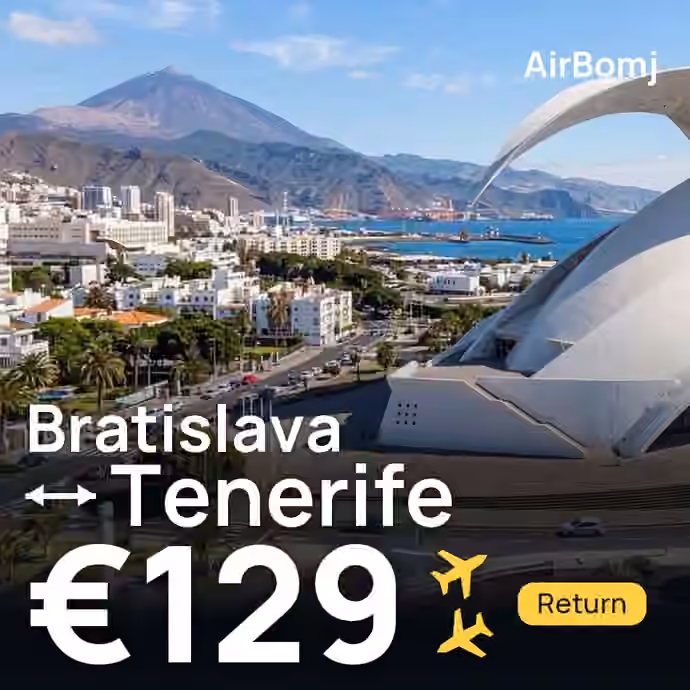 Bratislava → Tenerife for €129