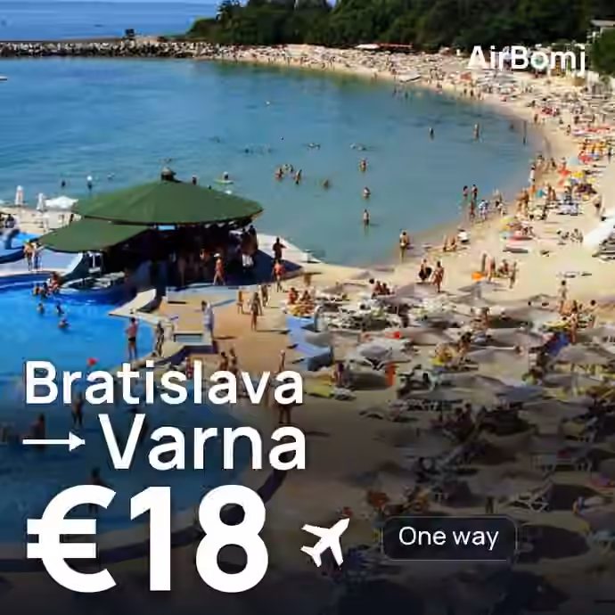 Bratislava → Varna for €18
