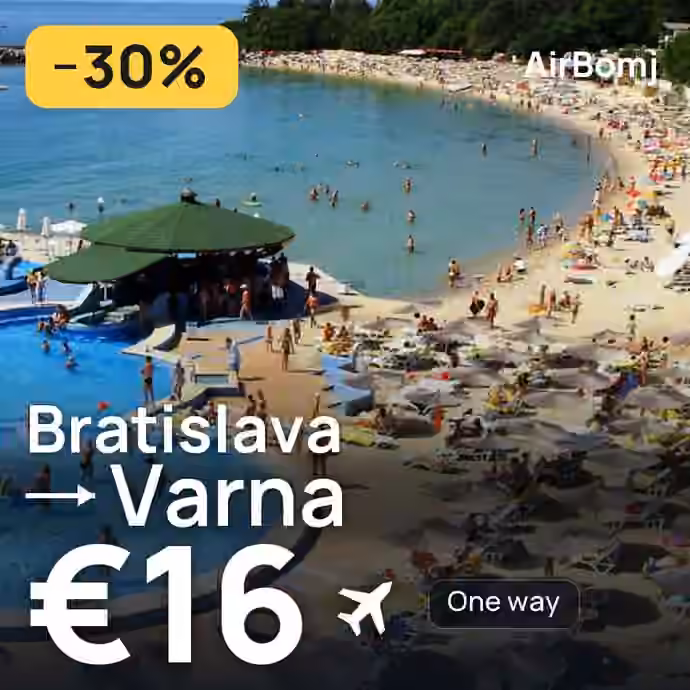 Bratislava → Varna for €16