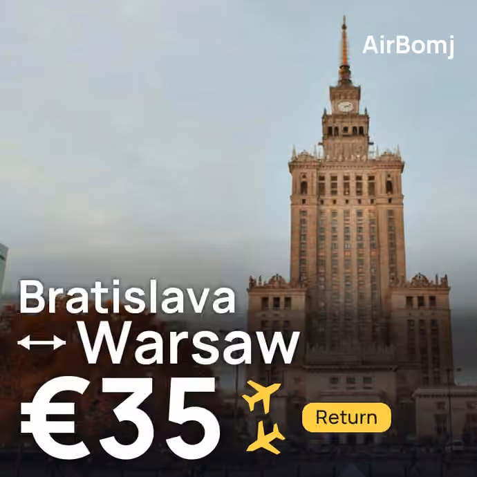 Bratislava → Warsaw for €35