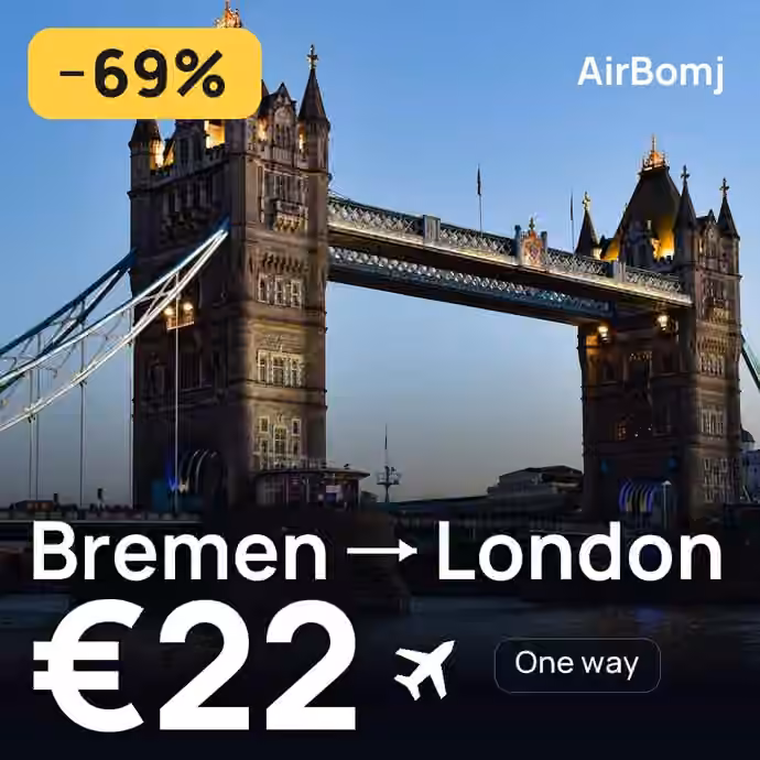 Bremen → London for €22