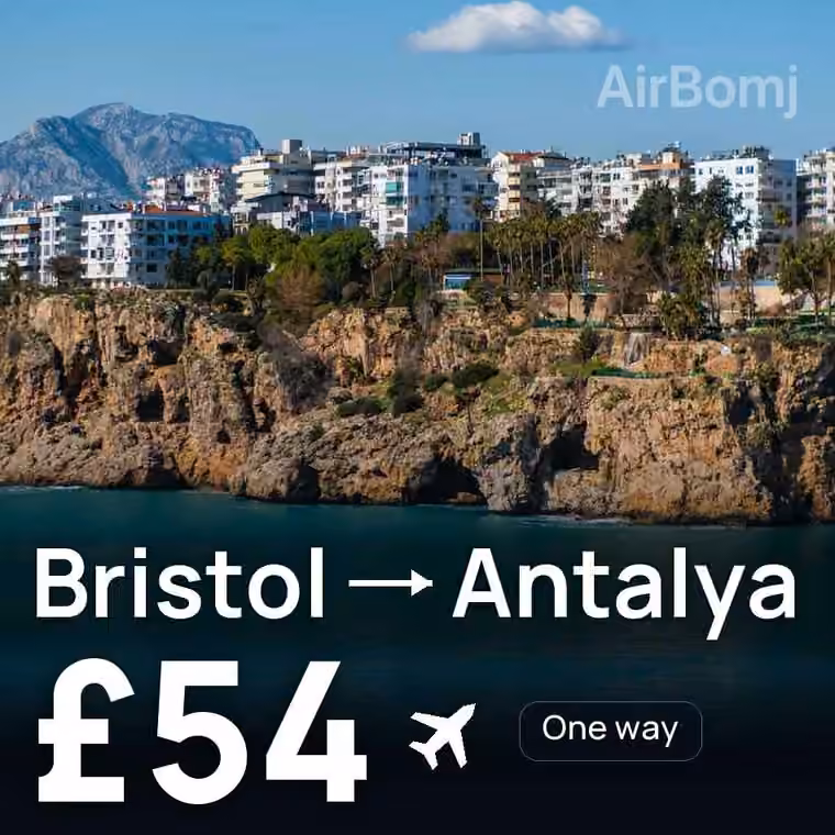 Bristol → Antalya for £54