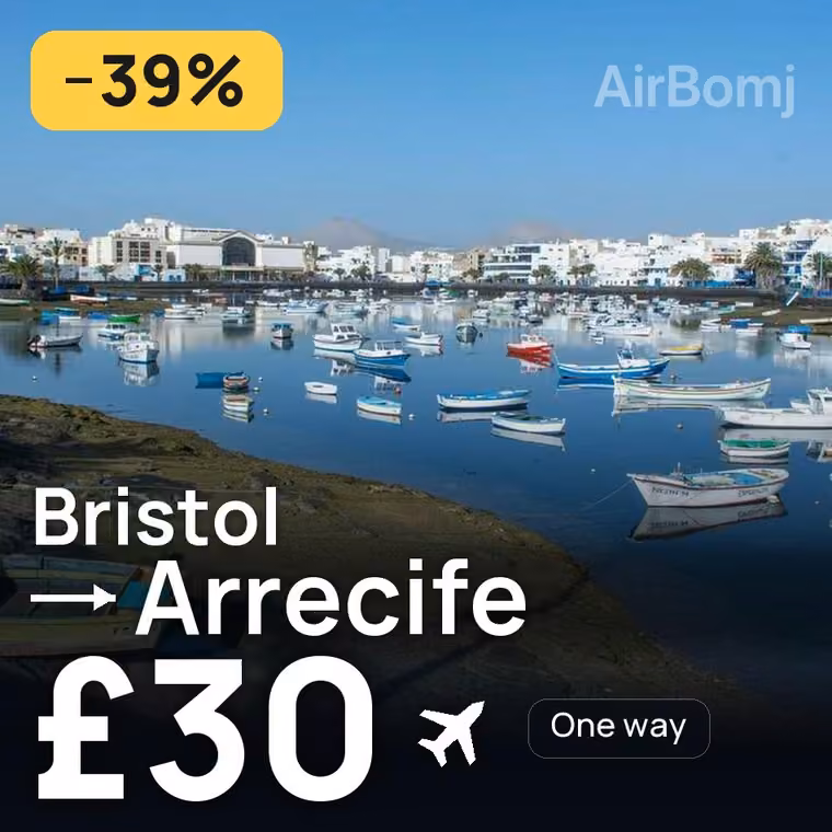 Bristol → Arrecife for £30