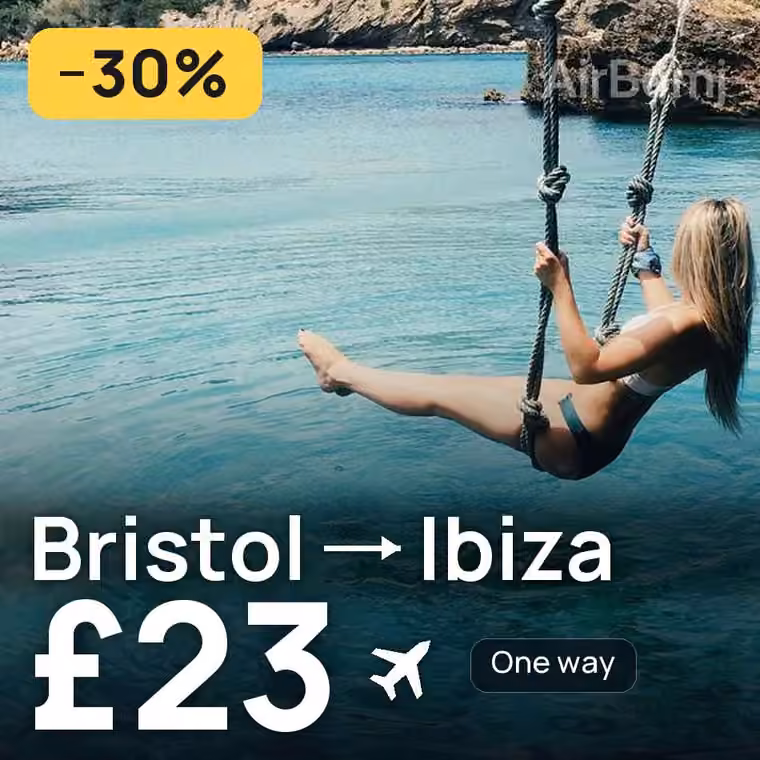 Bristol → Ibiza for £23