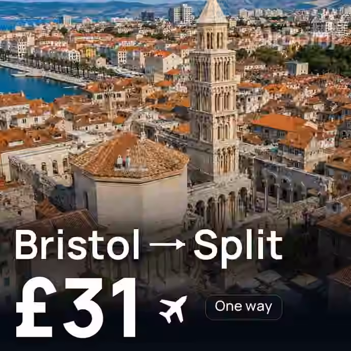 Bristol → Split for £31