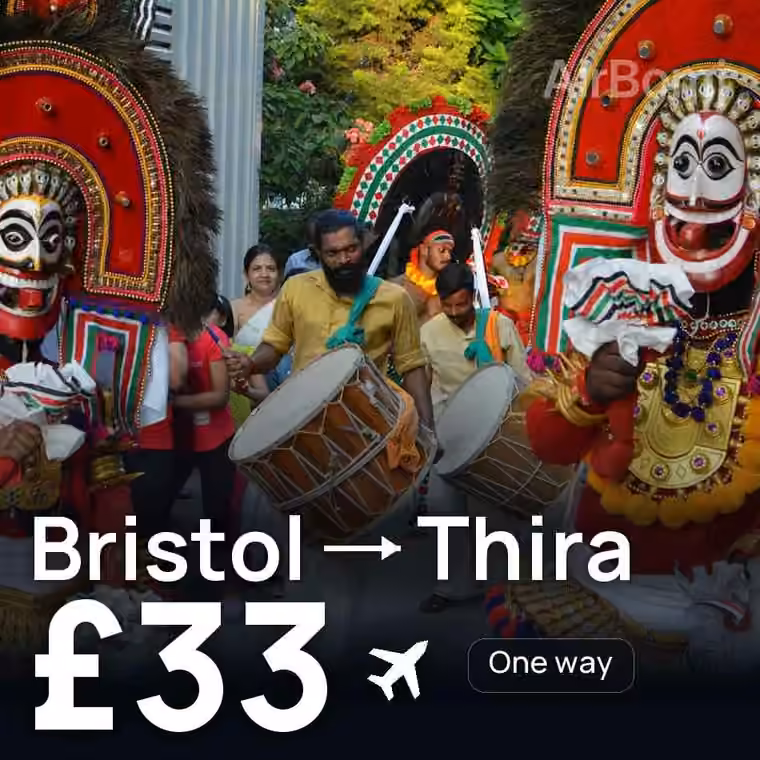 Bristol → Thira for £33