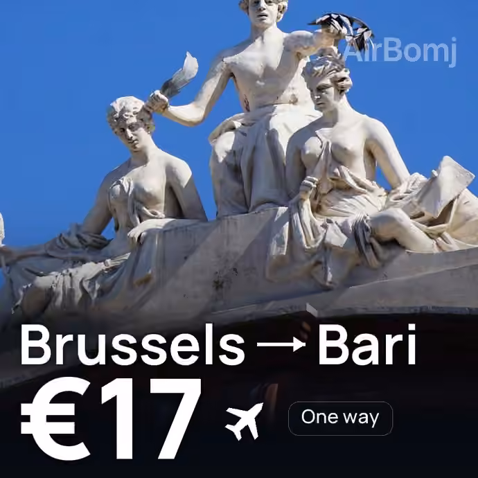 Brussels → Bari for €17