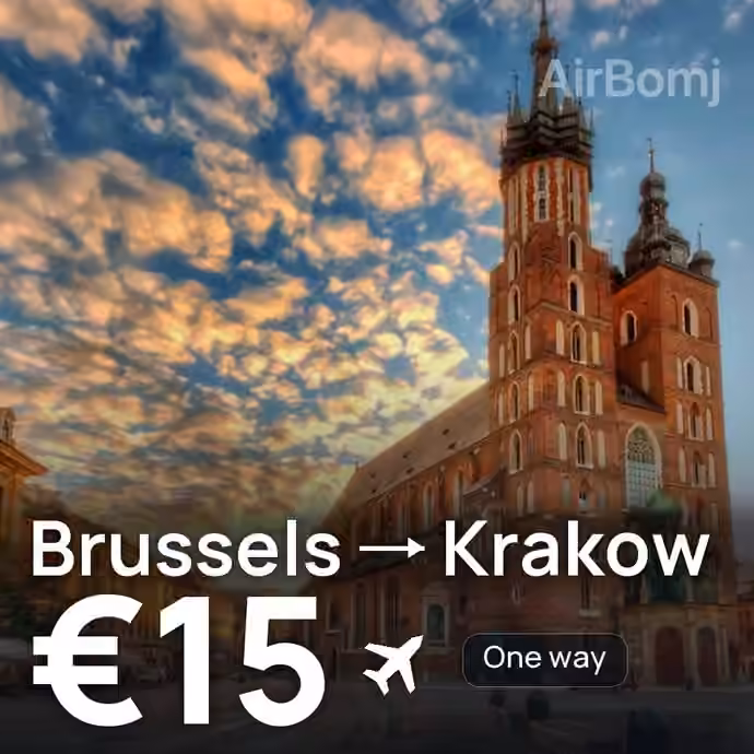 Brussels → Krakow for €15