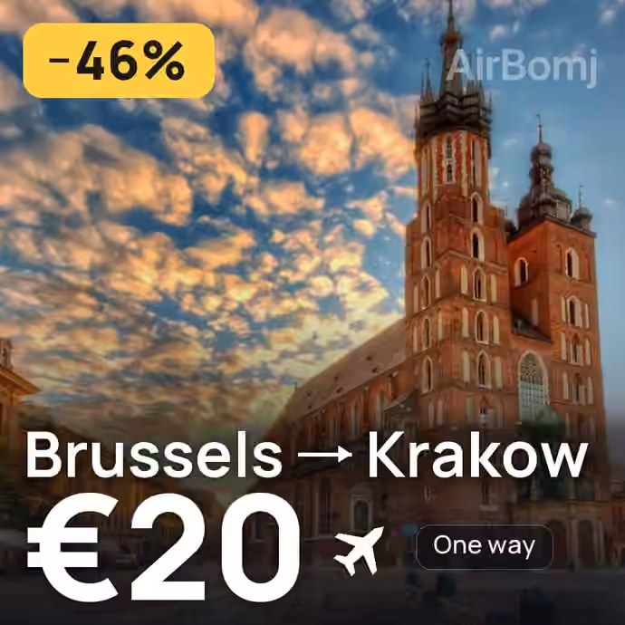 Brussels → Krakow for €20