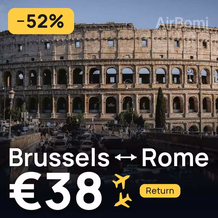 Brussels → Rome for €38
