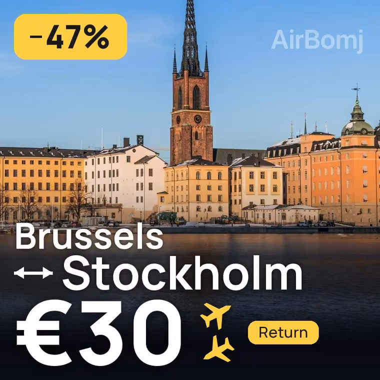 Brussels → Stockholm for €30