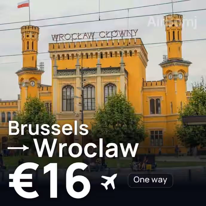 Brussels → Wroclaw for €16
