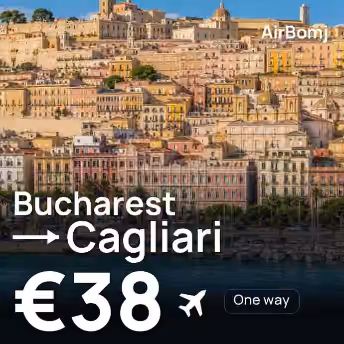 Bucharest → Cagliari for €38