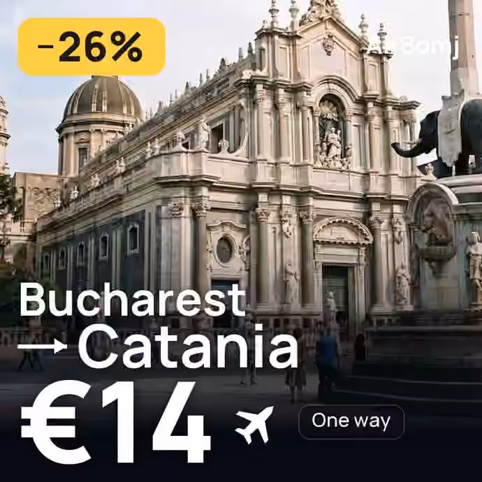 Bucharest → Catania for €14