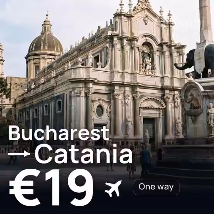 Bucharest → Catania for €19