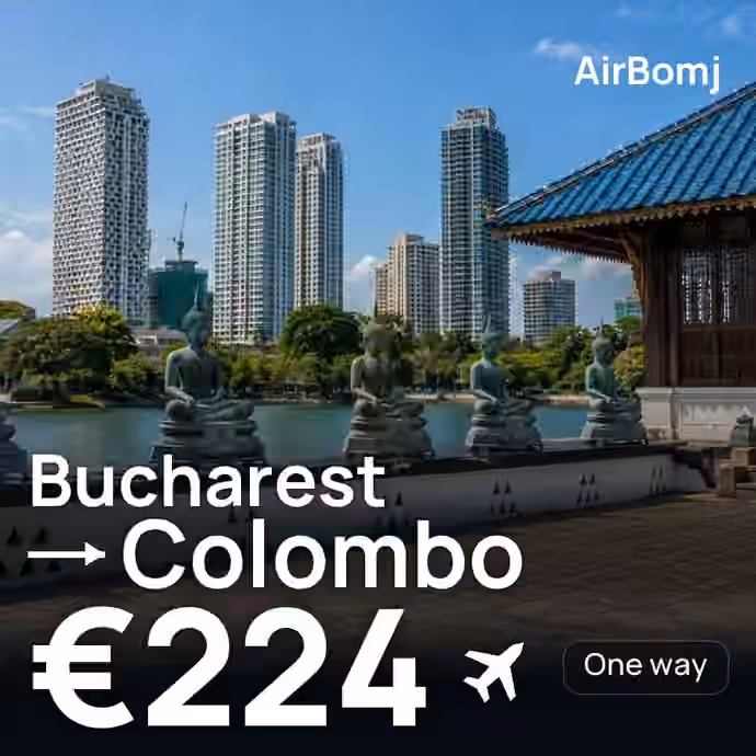 Bucharest → Colombo for €224