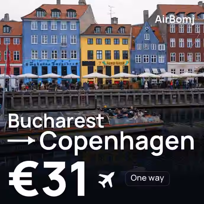 Bucharest → Copenhagen for €31